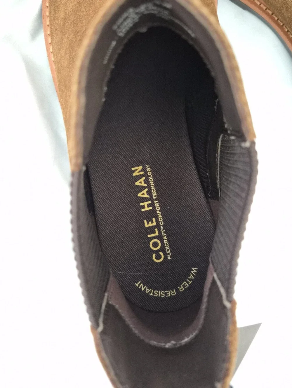 Cole Haan NWT Mens Chamberlin Grand Chelsea Brown Suede Boot Size 10